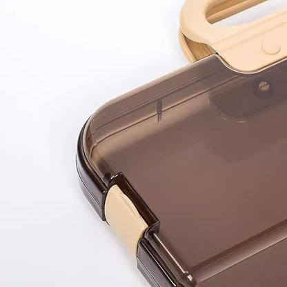 Portable File Box Clear Waterproof Document Storage Box - Image 3