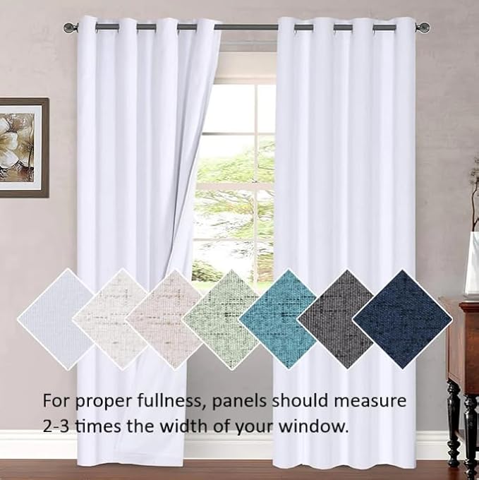 H.VERSAILTEX Linen Curtains Elegant Natural Linen Blended Curtains Energy - Image 8