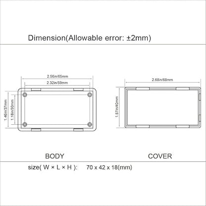 LeMotech Project Box 5 Pieces ABS Plastic Electrical Project Case Small - Image 7
