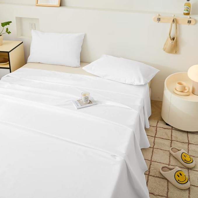 WenBags Lightweight Waterproof Flat Sheet 70 * 90 Inches Queen Size-Mattress - Image 2