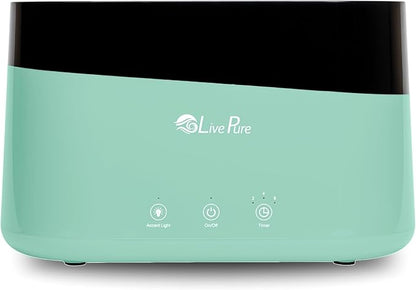 LivePure LP300HUM Aqua Flame Cool Mist Humidifier – Small Ultrasonic Plant by LivePure