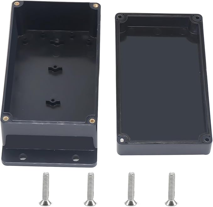 Outdoor Waterproof Junction Box IP67 Project Box ABS Black Electrical Boxes by Otdorpatio