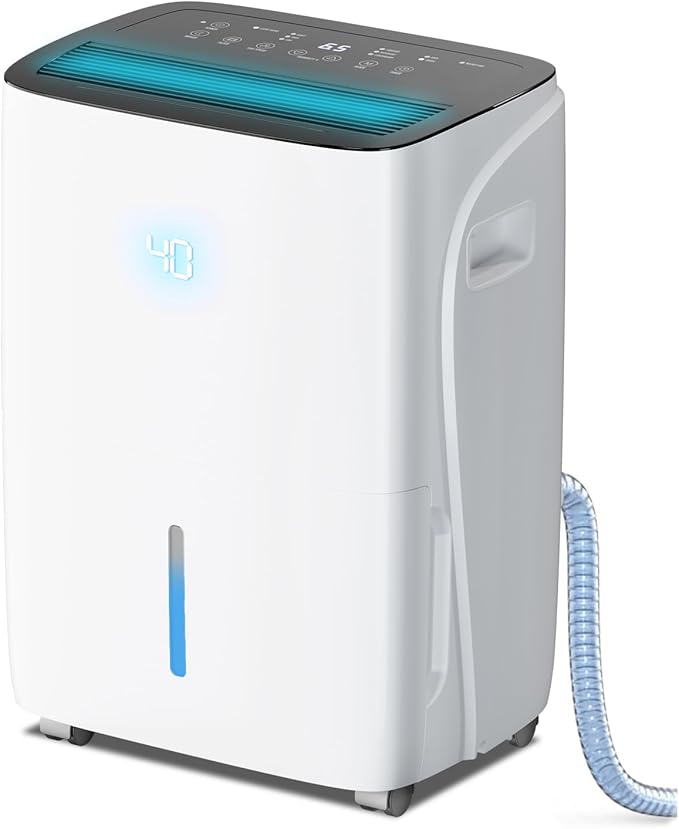Max 120 Pint Dehumidifiers for Medium/Large Rooms, Bedrooms & Bathrooms & by Electactic