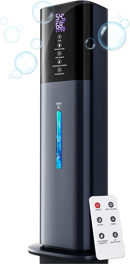 Humidifiers for Bedroom, 2.11Gal 8L Quiet Humidifiers for Large Room by letme