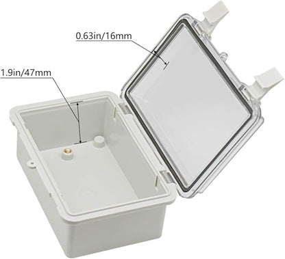 Zulkit 2pcs Junction Box ABS Plastic Dustproof Waterproof IP65 Electrical Boxes - Image 4