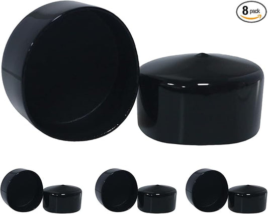 Acocony 2 1/2 Inch Rubber Cap Round 2.5 Inch Rubber End Caps PVC Flexible by Acocony