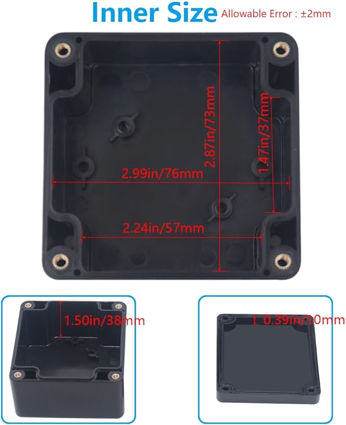 Project Box ABS Black Electrical Boxes IP67 Outdoor Waterproof Box Electronic - Image 6