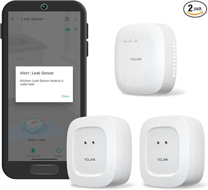 YoLink Water Leak Detection Starter Kit, w/SpeakerHub Audio/Talking Hub & Water by YoLink