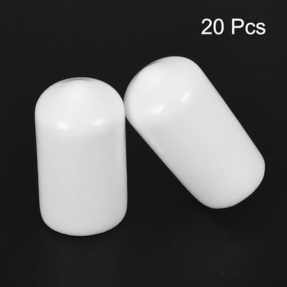 uxcell 20pcs Rubber End Caps 11mm ID Vinyl Round End Cap Cover Screw Thread - Image 2