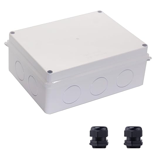 Junction Box Dustproof Waterproof IP65 ABS Plastic Electrical Boxes, Indoor & by LuSumtly