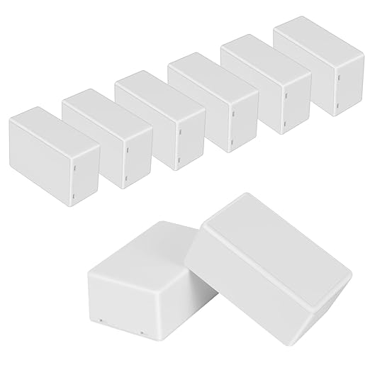 Project Box 8 Pieces Electrical Box Small Junction Box ABS Plastic Enclosure by HoHaing