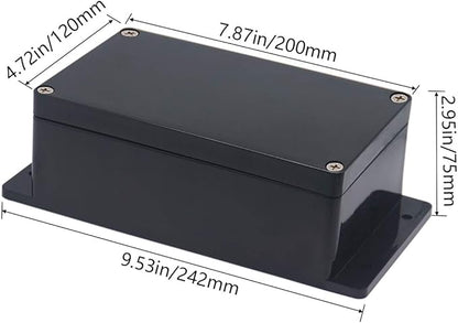 Project Box ABS Plastic Black Electrical Boxes IP65 Waterproof DIY Electronic - Image 2