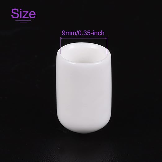 DMiotech 100 Pack 9mm ID White Screw Thread Protectors Rubber End Caps Bolt - Image 4