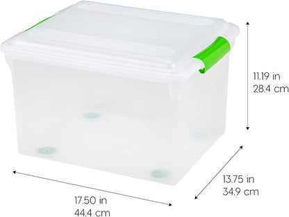 IRIS USA File Box File Organizer Plastic File Box - Image 2