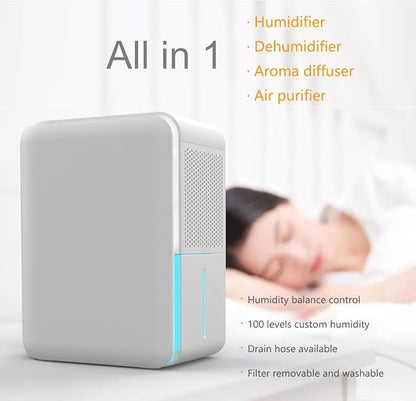 3 in 1 Dehumidifier, Humidifier & Air Filtration & aroma diffuser combo - 39Oz - Image 5