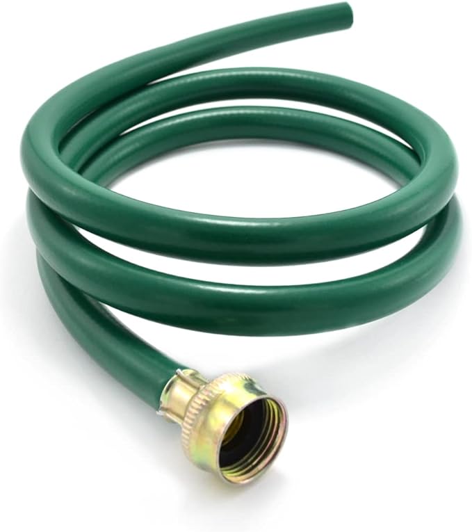 Burst-Proof Dehumidifier Drain Hose – 5 FT Green Rubber, 3/4" FHT, Heavy Duty by TTFLEX