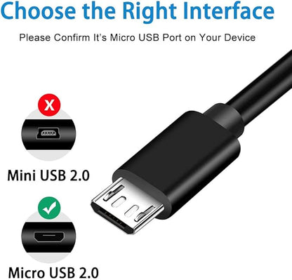 5ft Micro USB Charging Power Cable Cord Compatible - Image 3