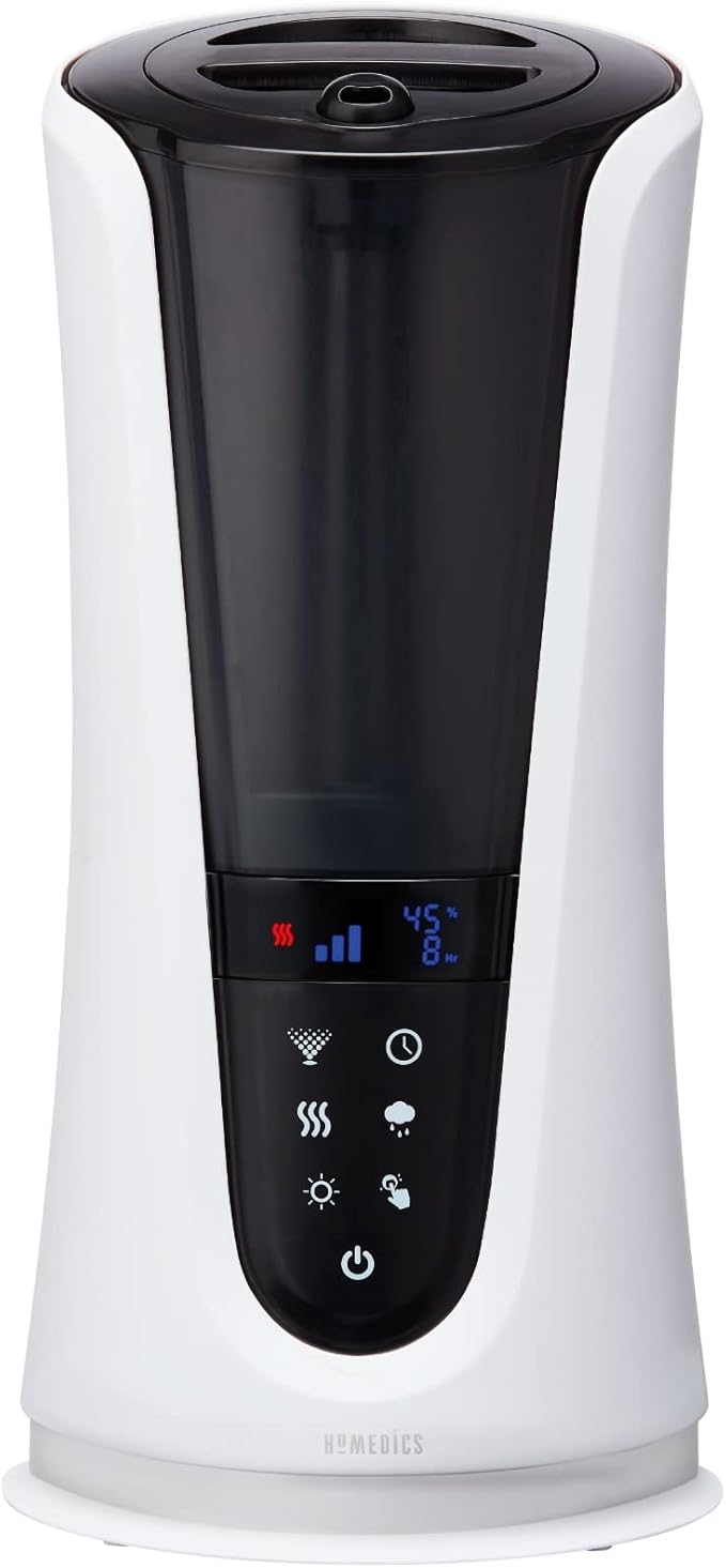 Homedics Ultrasonic Humidifier – Large Deluxe Air Humidifiers by Homedics