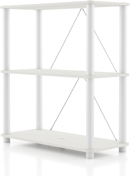 Homes: Inside + Out Apexa Modern 3-Tier Wide Shelving Units, Collectibles by HOMESInsideOut