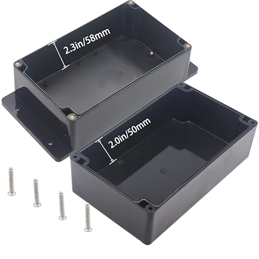 Watertight Junction Box, IP67 Waterproof Project Box Durable ABS Plastic - Image 4
