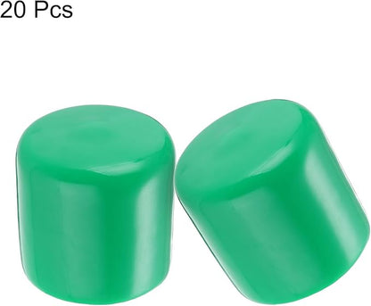 uxcell 20pcs Rubber End Caps 32mm ID Vinyl PVC Round Tube Bolt Cap Cover Screw - Image 2