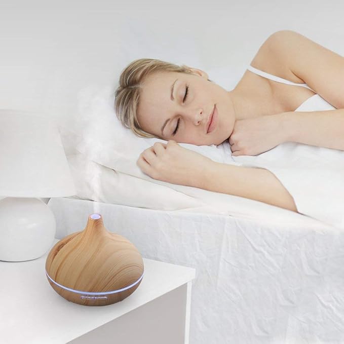 Aroma Essential Oil Diffuser, JoySusie 500ml Wood Grain Ultrasonic Cool Mist - Image 3