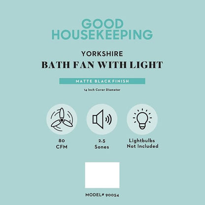 Good Housekeeping 90054z Yorkshire Decorative Bathroom Ventilation Exhaust Fan - Image 3