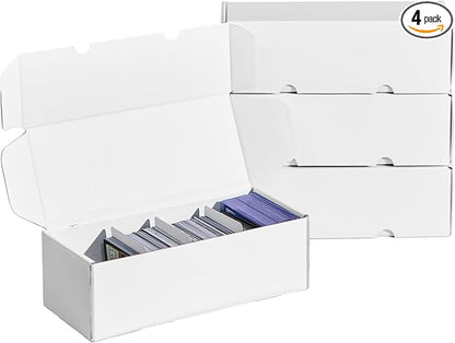 NUMINA 4 Pack 600 Card Storage Box Organizer by NUMINA