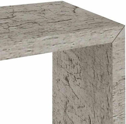 vidaXL Set of 3 Modern Wall Cube Shelves in Concrete Gray Floating Storage - Image 6