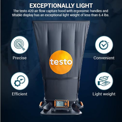 Testo 420 Flow Hood – Airflow Meter HVAC - Image 4