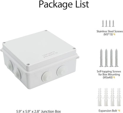 LeMotech ABS Plastic Dustproof Waterproof IP65 Junction Box Universal - Image 9