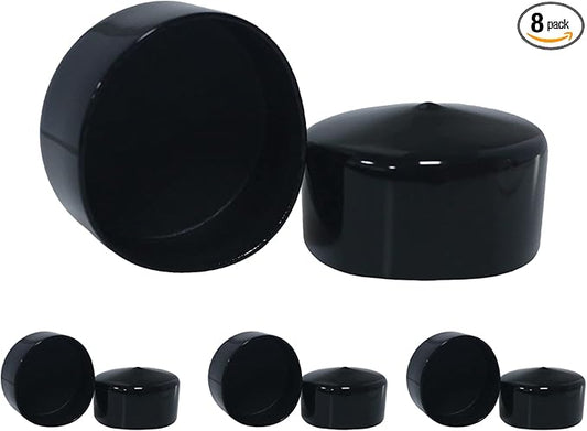 Acocony 2 1/4 Inch Rubber Cap Round 2.25 Inch Rubber End Caps PVC Flexible by Acocony