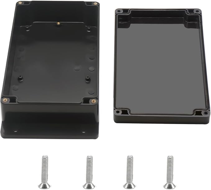 Outdoor Waterproof Junction Box IP67 Project Box ABS Black Electrical Boxes by Otdorpatio