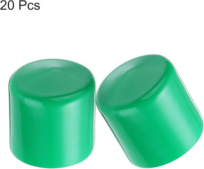 uxcell 20pcs Rubber End Caps 43mm ID Vinyl PVC Round Tube Bolt Cap Cover Screw - Image 2