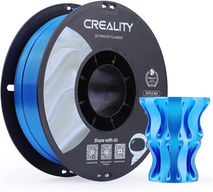 Creality PLA Silk Filament 1.75mm, 3D Printer Filament, Smooth Silk Texture by Creality