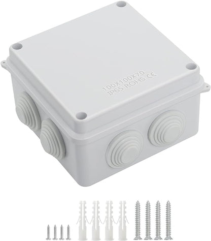 LeMotech ABS Plastic Dustproof Waterproof IP65 Junction Box Universal by LeMotech