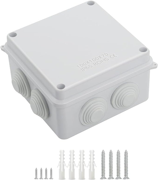 LeMotech ABS Plastic Dustproof Waterproof IP65 Junction Box Universal by LeMotech