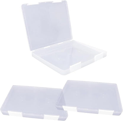 3 Pcs Clear A4 File Storage Boxes - Image 2