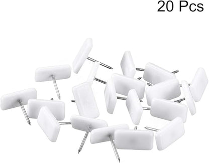 uxcell Furniture Feet Nail Plastic Glide Nails Square Chair Table Leg Protector - Image 3