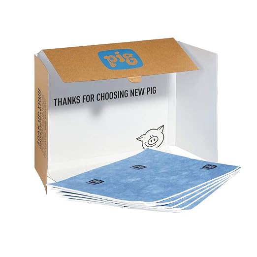 PIG Water Absorbent Mat | Reusable | 5 Pack | 15" W x 19" L | Absorbs up to 29 by NewPig