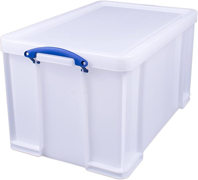 Really Useful Plastic Storage Box 84 Litre White Strong - Image 3