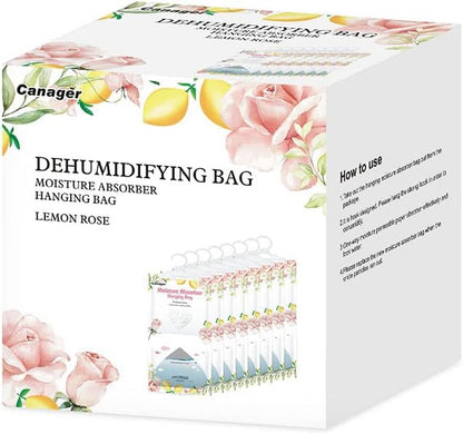 CANAGER Hanging Moisture Absorber, Lemon Rose Moistureproof Hanging - Image 2