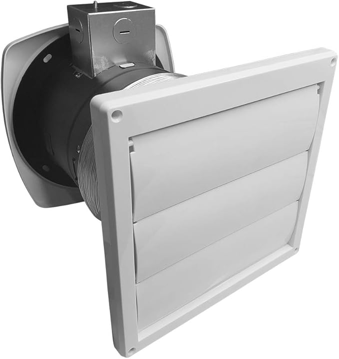 BV Ventilation Exhaust Fan for Home, Through-The-Wall Utility Fan, 70 CFM - Image 2