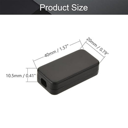 Fielect 1.57 x 0.79 x 0.41 inch Dustproof Electronic Junction Box Plastic - Image 2