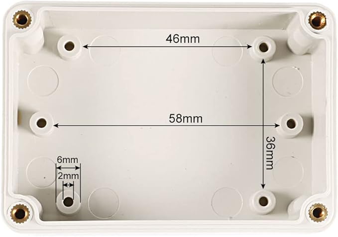 uxcell 83x58x33mm Electronic Waterproof IP65 Sealed ABS Plastic DIY Junction - Image 5