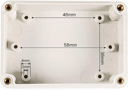 uxcell 83x58x33mm Electronic Waterproof IP65 Sealed ABS Plastic DIY Junction - Image 5