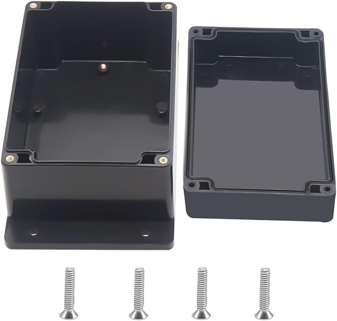 Outdoor Waterproof Junction Box IP67 Project Box ABS Black Electrical Boxes by Otdorpatio