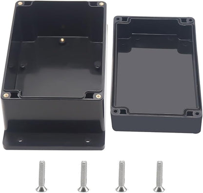 Outdoor Waterproof Junction Box IP67 Project Box ABS Black Electrical Boxes by Otdorpatio