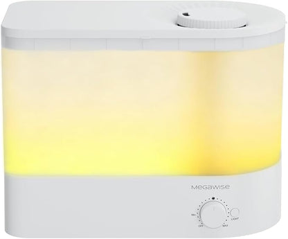 Megawise Cool Mist Ultrasonic Humidifier, Adjustable Mist Control, Quiet by MEGAWISE