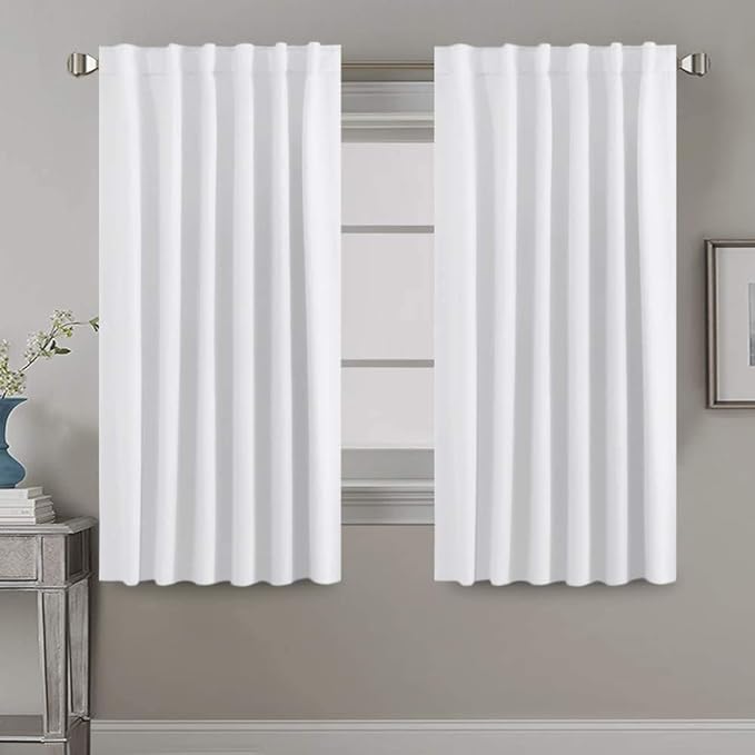 H.VERSAILTEX White Curtains Thermal Insulated Window Treatment Panels Room by HVERSAILTEX